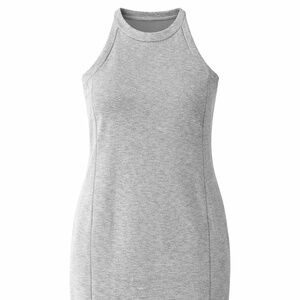 SPANX Grey AirEssentials Sleeveless Midi Dress Womens 2X Soft Stretch